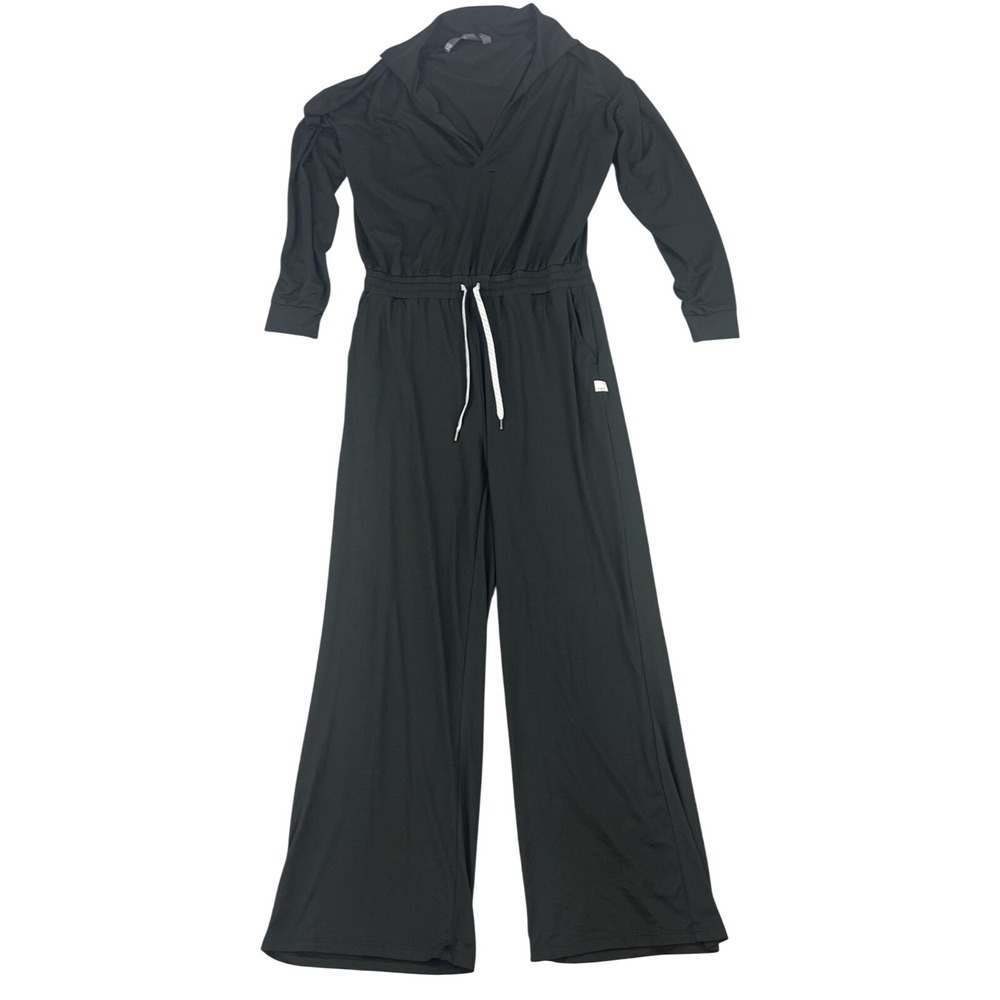 Vuori Women's Large Lux Intentions Jumpsuit Black Stretch VW4021